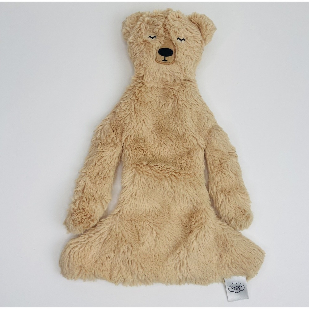 Slumberkins Flat Teddy Bear Baby Security Blanket Lovie Lovey Honey